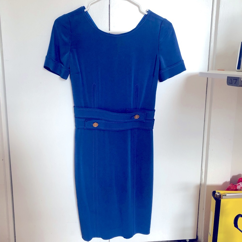 Versace blue dress for work/ specialty occasions